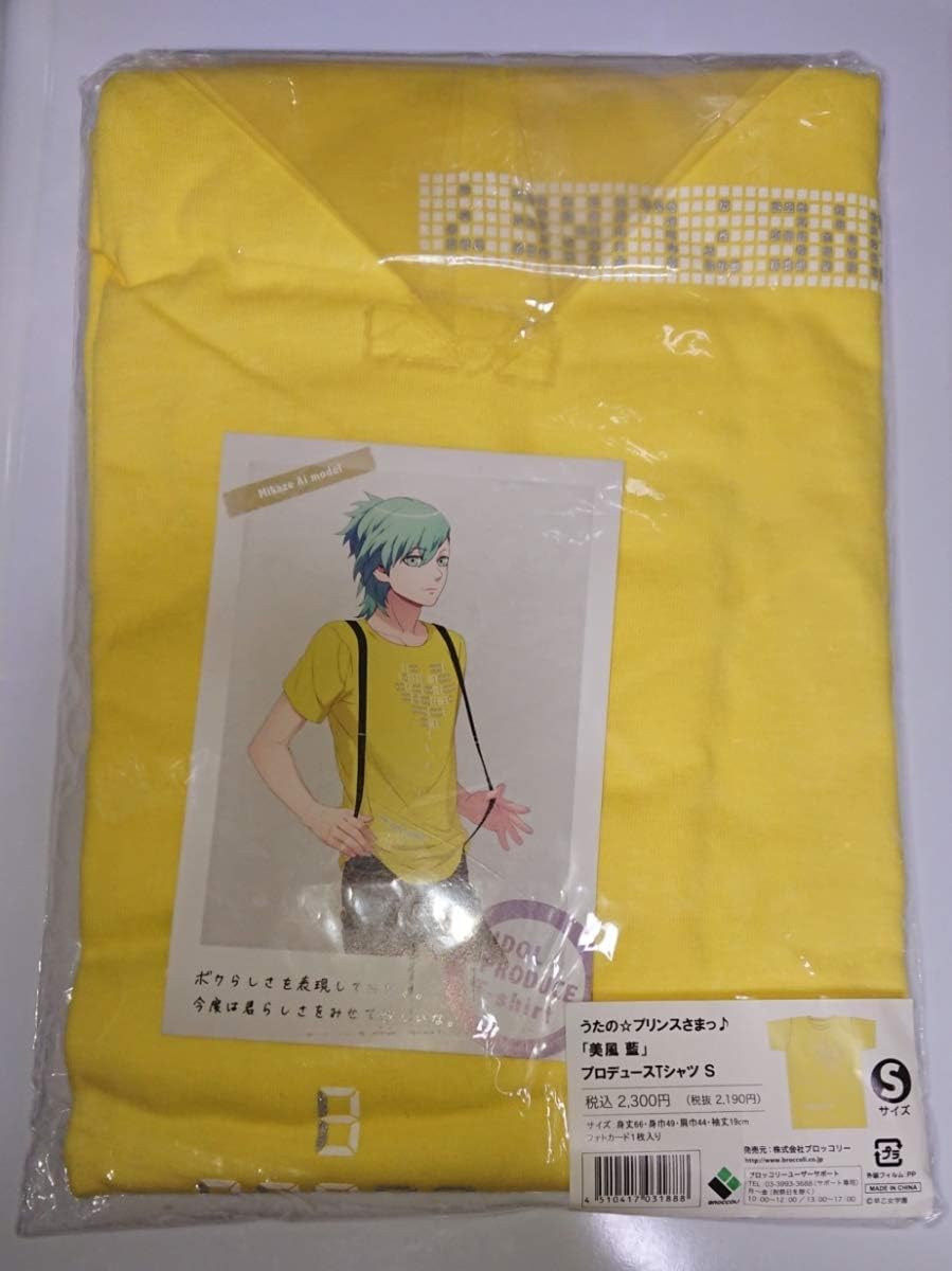 Amazon うたプリ 美風藍 プロデュースtシャツ Sサイズ プリクロ 特典カード封入 うたの プリンスさまっ ブロッコリー アニメ 萌えグッズ 通販