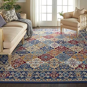 Nourison Grafix Multicolor Persian Area Rug 7'10