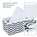 Storage Bins, iSPECLE Foldable Cloth Storage Cubes Drawer Organizer Closet Underwear Box Storage Baskets Containers Drawer Dividers for Bras, Socks, Scarves, Cosmetics - Set of 6, Grey Chevron Pattern