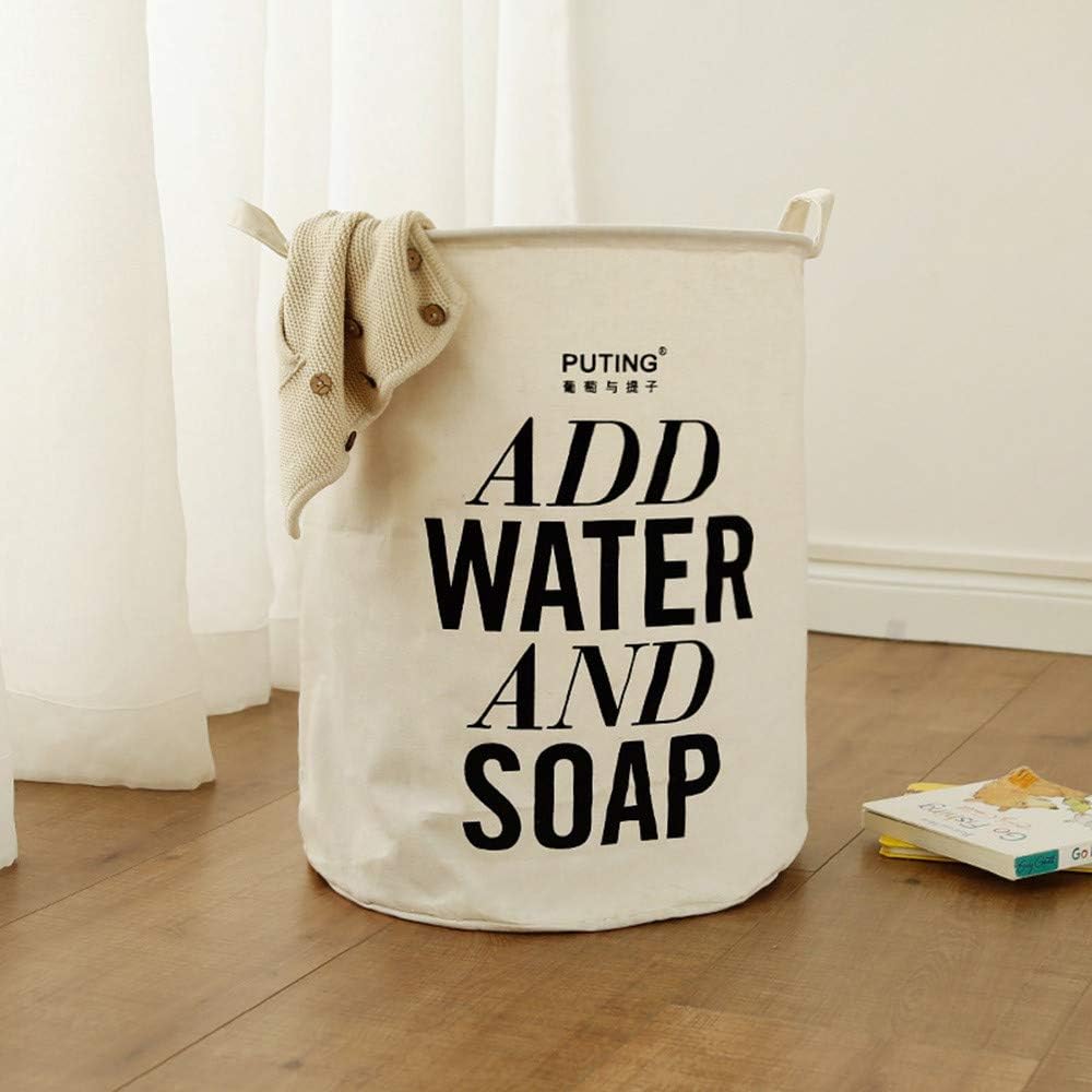 Container Storage Basket,veyikdg Box 40 * 50cm Dog Simple Letter Cartoon Pattern Waterproof Sheets Clothes Sundries Toy Laundry Storage Baskets Folding Storage Boxes Home Tool Gadget (◆B)
