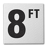 Ceramic Swimming Pool Deck Depth Marker 