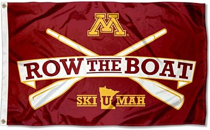 Amazon Com College Flags Banners Co Minnesota Gophers Row The Boat Ski U Mah Flag Sports Outdoors