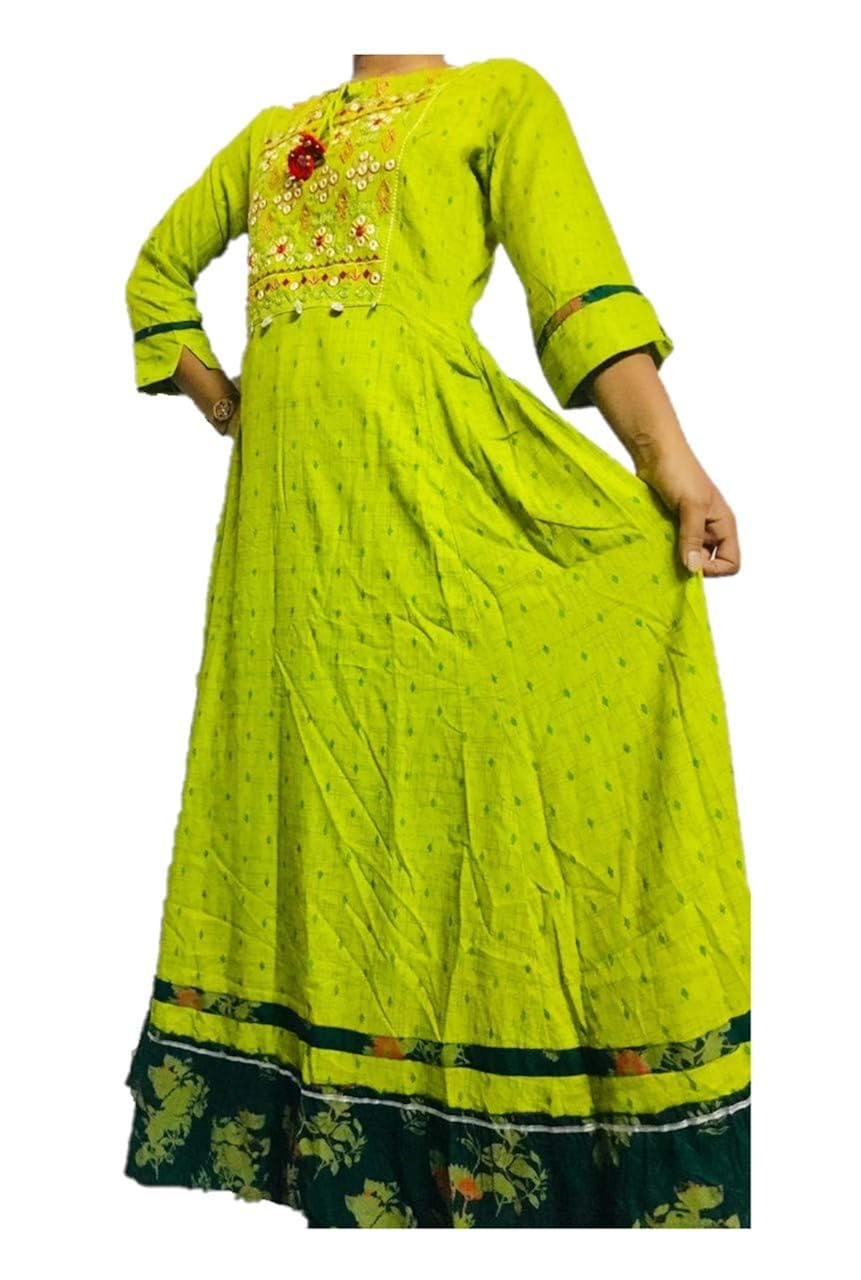 Buy Light Green Long Kurti at Amazon.in