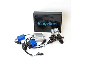 Innovited Premium AC Canbus Error Free HID Bundle - No Flicker with (1 Pair) Ballast and (1 Pair) Bulb - H11 H9 H8-6000K - Diamond White