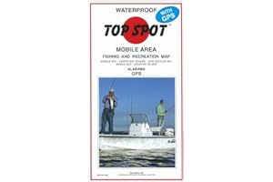 Topspot Fishing Map from Mobile Bay to Dauphin Island