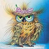 5D Diamond Painting Embroidery DIY Handmade Diamond Rhinestone Mosaic Kits Animals Cross-Stitching Set Bowknot Owl