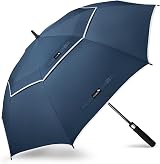 ZOMAKE Golf Umbrella 62in Windproof Rainproof Double Canopy Navy