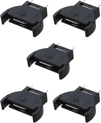 Amazon Sodial R 5ｘ黒のプラスチック製cr32電池ボタンリチウム電池ソケットホルダー Sodial R 乾電池