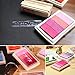 24 Shades of Colors Rainbow Ink Pad Sets Crafts Bright Rubber Stamp Washable for Stamping Teachers Kids Baby Prints Safe Fingerprints