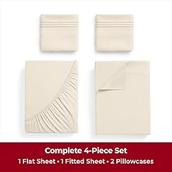 Mellanni Iconic Twin Sheet Set - 4-Piece Bed