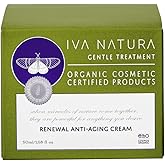 Iva Natura Anti Aging Face Cream With Organic Wrinkle Reduction Formula, Anti Wrinkle Face Cream for Skin Firmness and Hydration, Wrinkle Cream for Reducing Fine Lines, 50ml