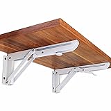 Douper 2 Pair Heavy Duty Wall Mounted Folding Shelf
