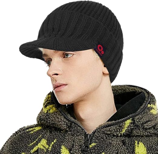 billed knit cap