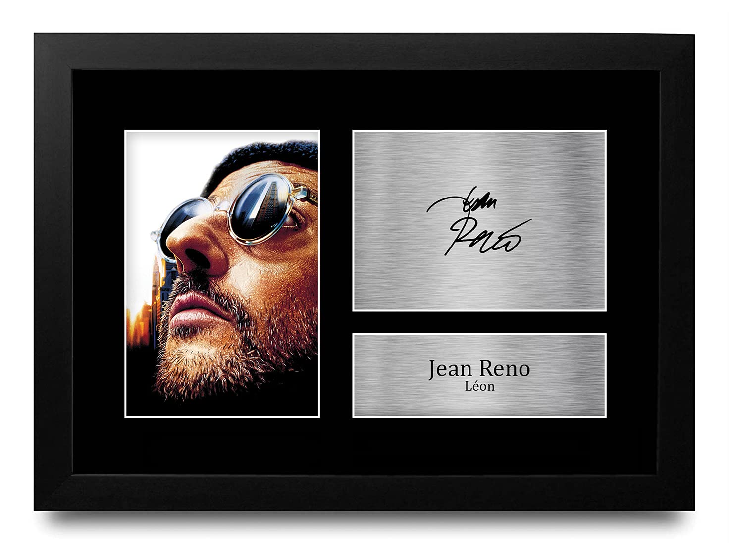 HWC Trading FR A4 John Reno Leon Gifts Printed Signed Autograph Picture for Movie Memorabilia Fans - A4 Framed