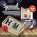 La Maia Home Signs Farmhouse Rustic Home Décor, Pine Wood Decorative Wooden Letters Shelf Wall for Living Room Bedroom Kitchen Fireplace Table Top Nursery
