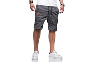 LANDTOWN Men's Casual Classic Fit Athletic Workout Golf Cotton Cargo Shorts With 4 Pockets for Summer Beach