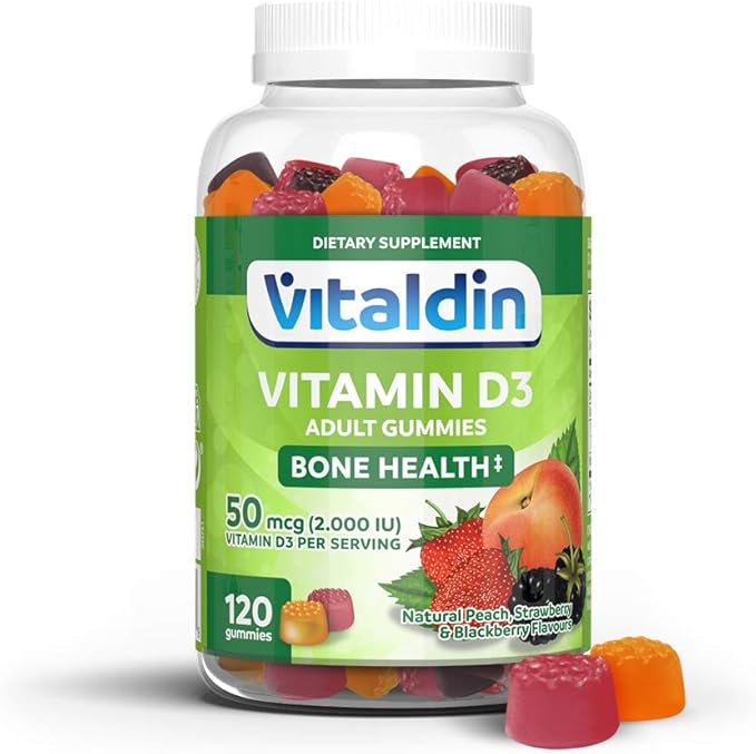 VITALDIN Vitamin D3 Gummies Bone Health Gummy Fruit