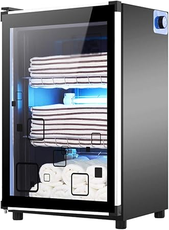 Bl Capacity 78l Uv Sterilizer Ozone Disinfection Cabinet Towel Cabinet Glass Door For Family Hotel Hair Salon Black Amazon Co Uk Kitchen Home
