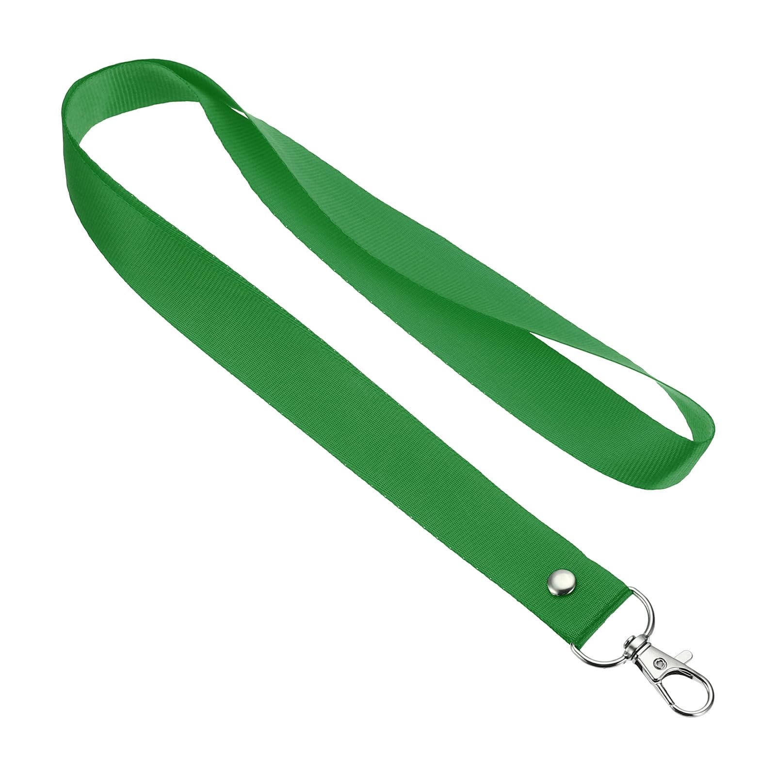 PATIKIL 17" Neck Lanyards, 50 Pack 0.8" Width Flat Strap Lanyard with Swivel Hook Clip for Name Tag Badges Holder ID Card Keys, Green