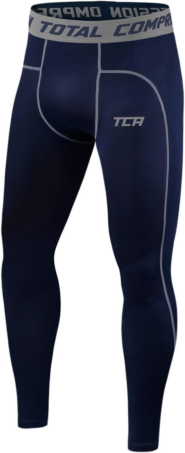 TCAMen's and Boys' Pro Performance Compression Leggings Thermal Base Layer Tights