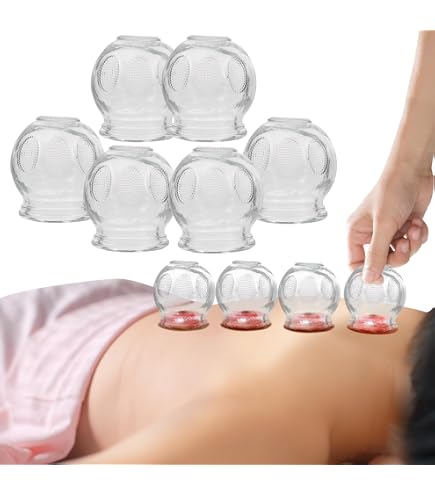 Amazon.com: Nuanchu 12 Pieces Fire Glass Cupping Set 4 Sizes Chinese  Acupoint Cupping Therapy Kit with Finger Grips for Myofascial Massage  Muscle Nerve Joint Pain Massage Back Relieve Fatigue : Health & Household