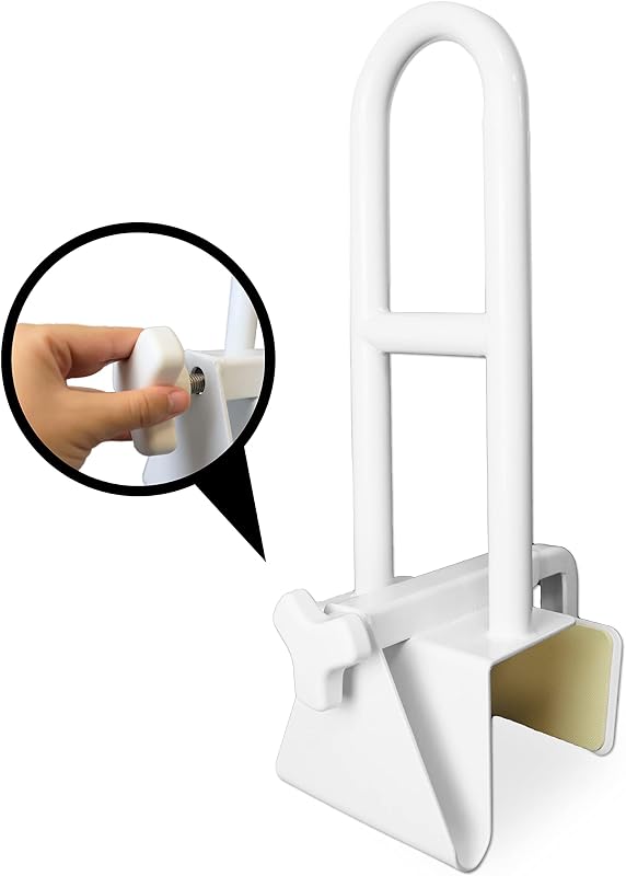 Pega ajustável para banheira para seniores, pega com borda lisa ≥8 cm