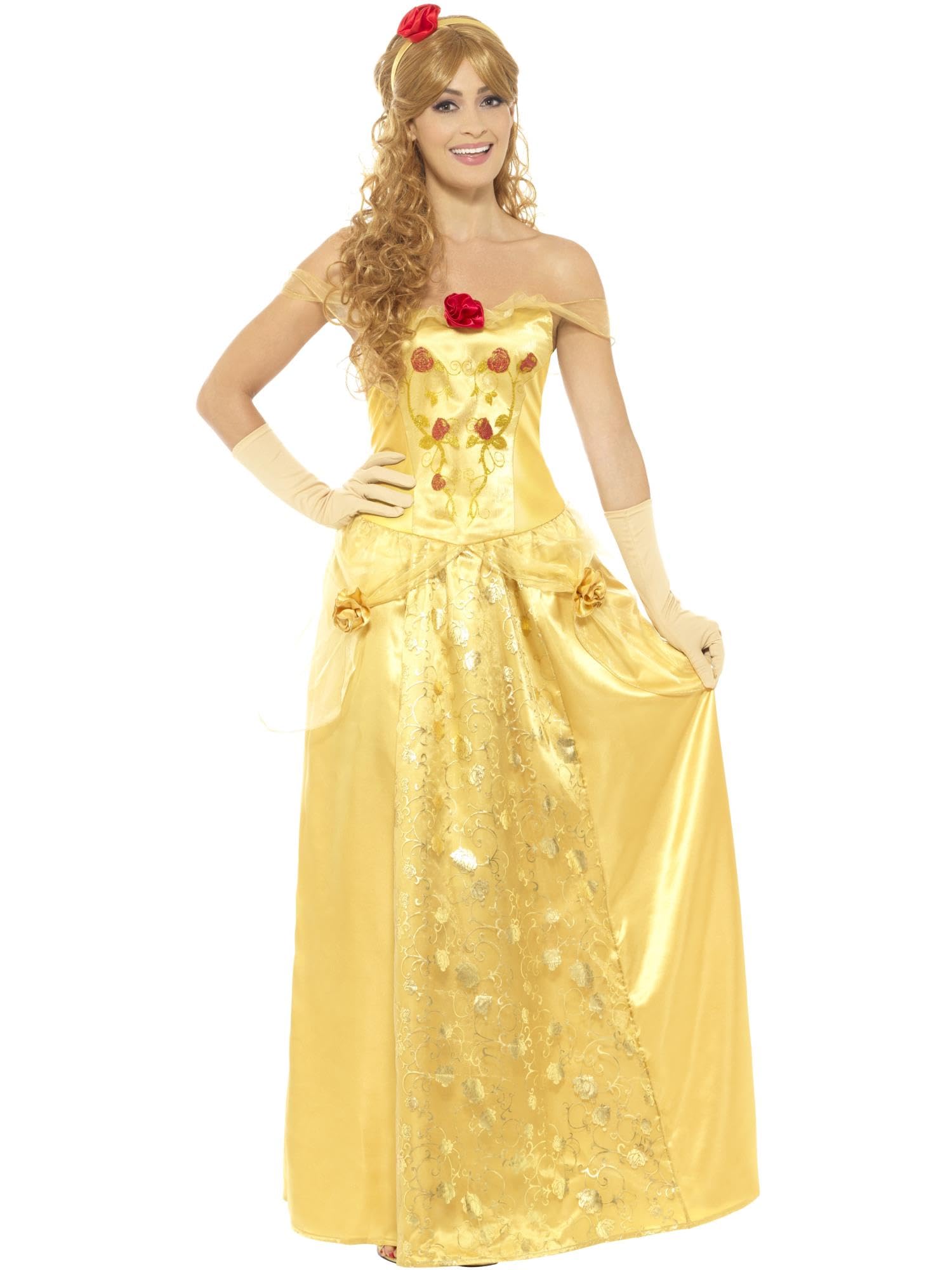 Smiffys Princess Costume, Gold, L - UK Size 16-18
