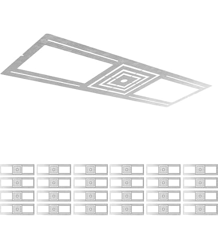 LUXRITE Montageplatte Für Einbauleuchten – Verstellbare Schiebeplatte Für 5,1/7,6/10,2 Cm LED-Spots (4 Stück)