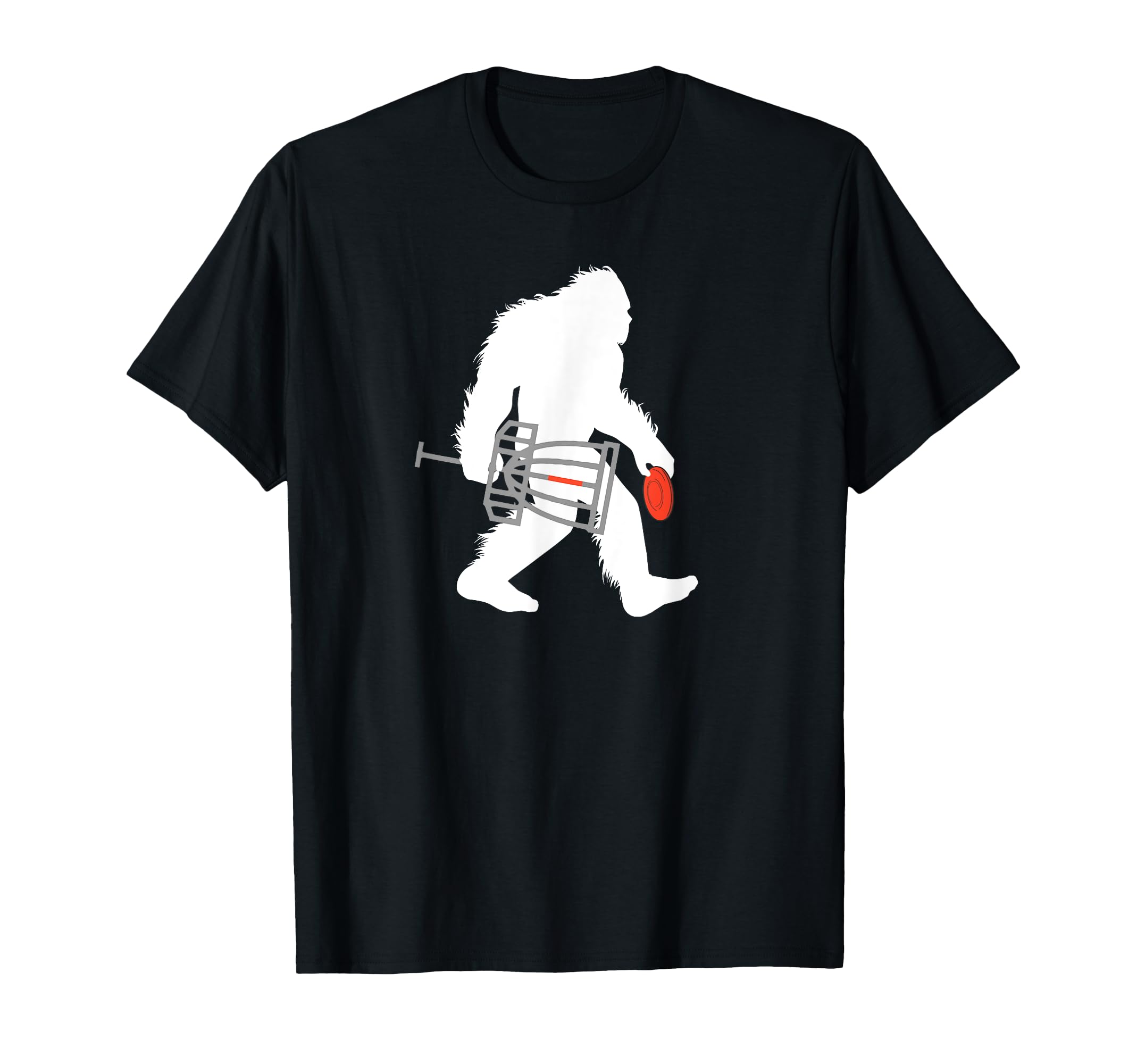 Bigfoot Disc Golf Cryptid Sasquatch Disc Golfer T-Shirt