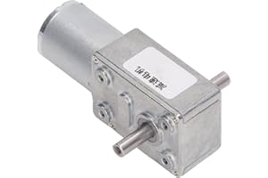 YUNIR Gear Motor, 12mm Double Shaft Self Locking Reversible High Torsion Speed Reduction, High Speed Reduction Motor with Motor 12v, for Label Machines, for Ovens, Ect