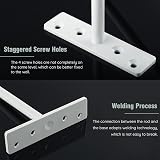 Sayayo EJY8006W-8P Floating Shelf Bracket 8P Matte White 150mm Concealed view 3
