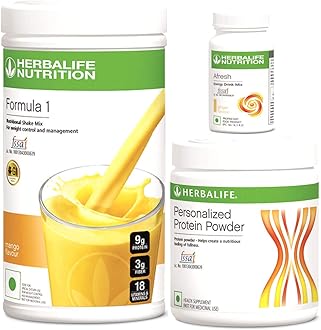 Herbalife Nutrition F 1 Mango F 3 Protein Powder and Afresh Ginger