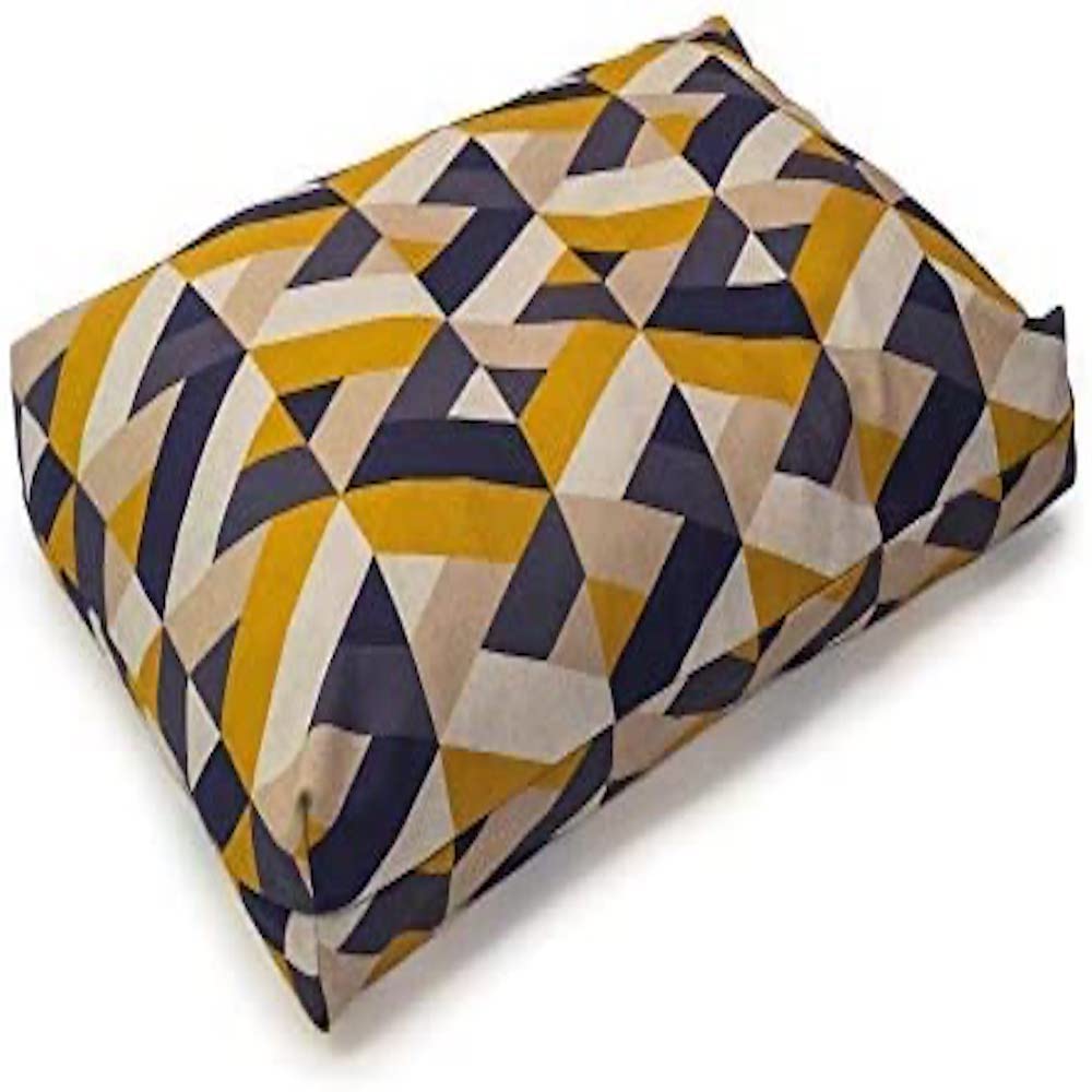 Danish Design Retreat Eco-Wellness Geo Tile Navy Yellow Dog/Puppy Duvet Large Cover 87 x 138 cm