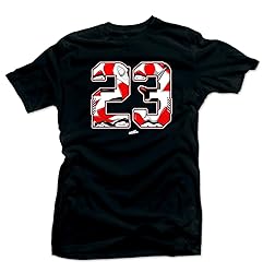 Jordan Retro 6 Carmine Match Tees - Snelos 23 Black