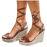 Gibobby Espadrilles for Women Wedge,Womens Open Toe