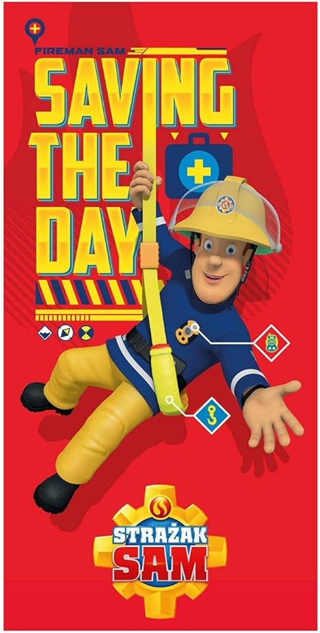 Faro Fireman Sam Bath Towel Beach Towel 