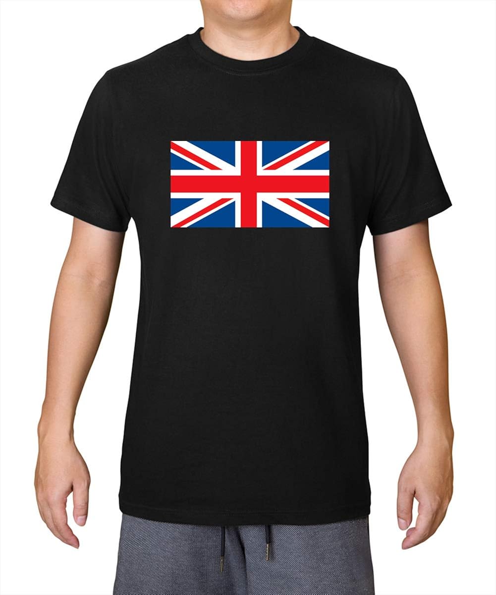 Union Jack Flag Mens 100 Organic Cotton TShirt Amazon.co.uk Clothing