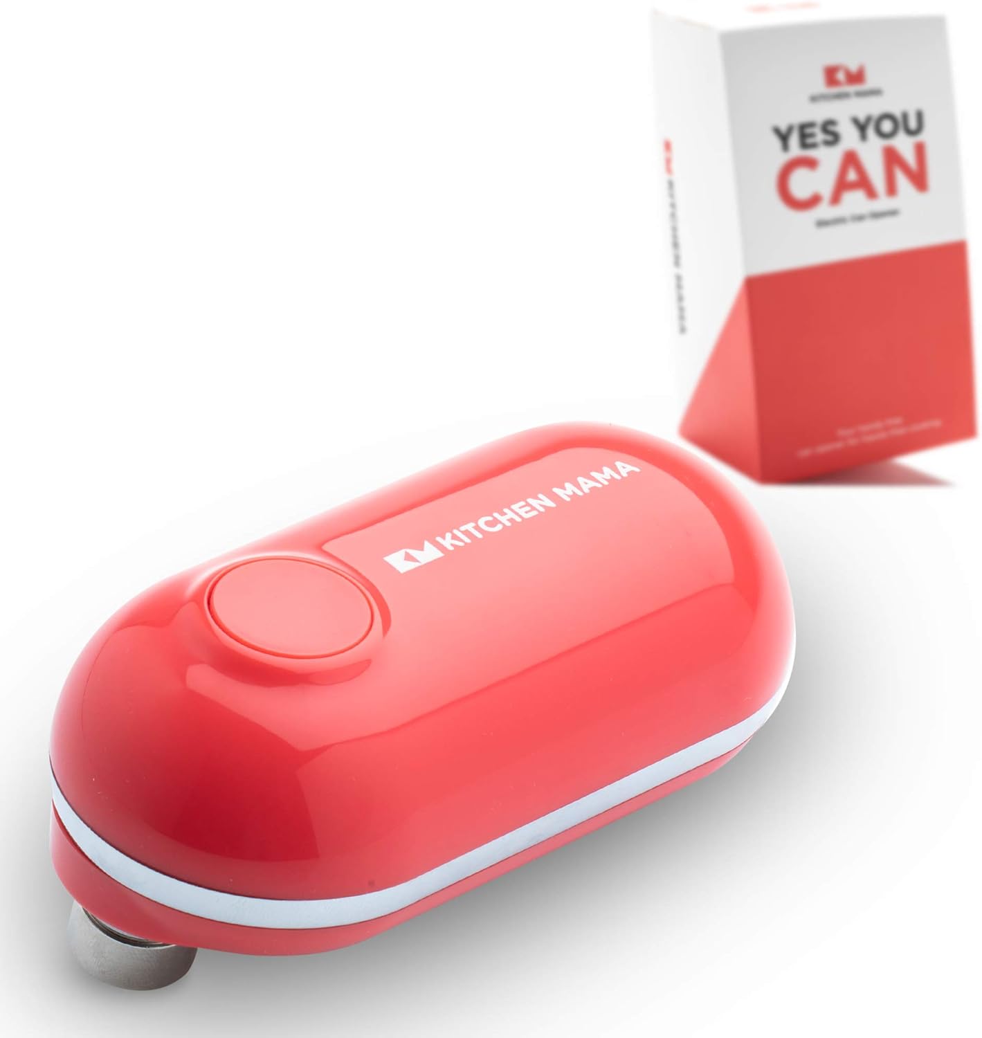 Kitchen Mama Mini Electric Can Opener Open Cans with A Simple Push of