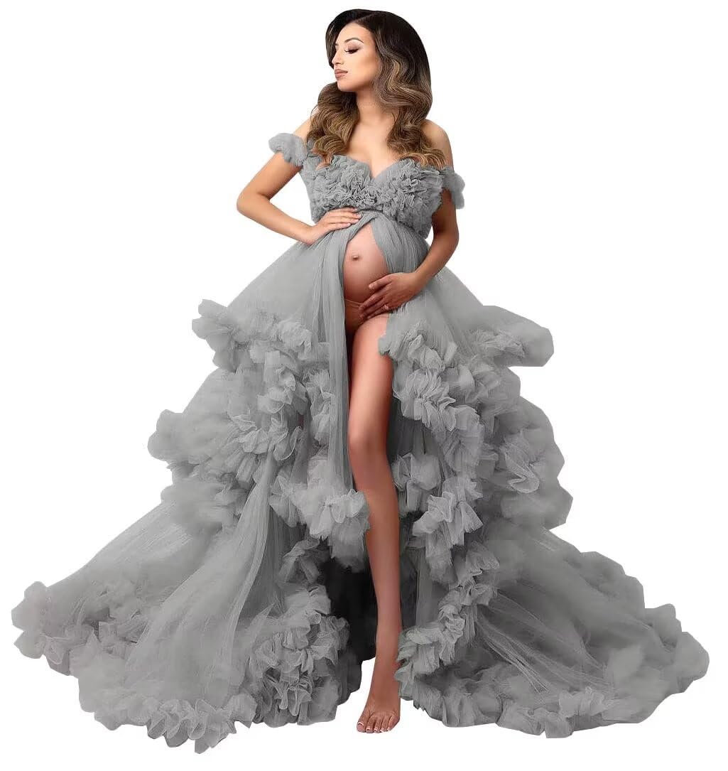 Molisa Tulle Maternity Dress for Photoshoot Puffy