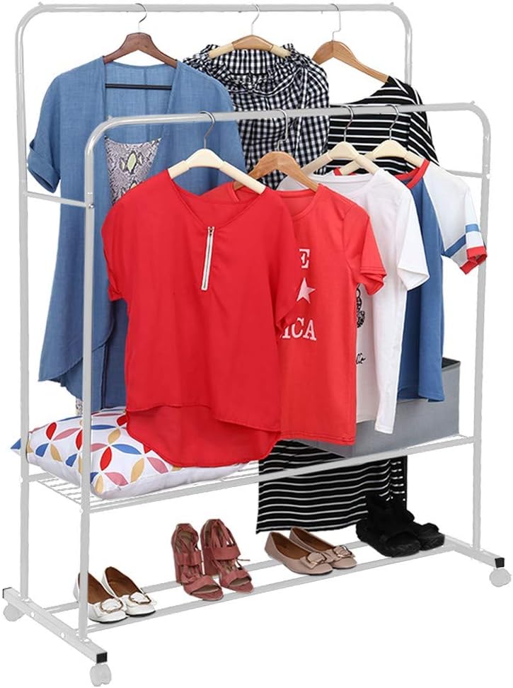 Clothing Garment Rack Heavy Duty Clothes Stand Rack Storage