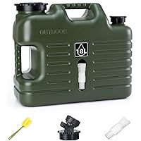 GIGYES 5 Gallon Camping Water Jug with Spout, Portable BPA Free Water Container with Spigot for Outdoor Hiking