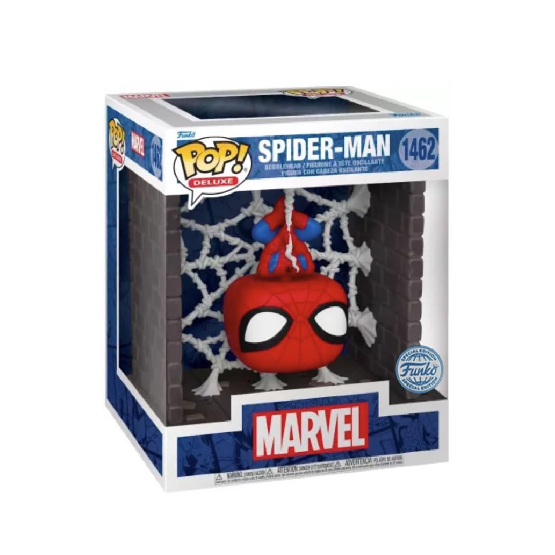 Funko Pop Deluxe Marvel Spider Man Webbed Figure