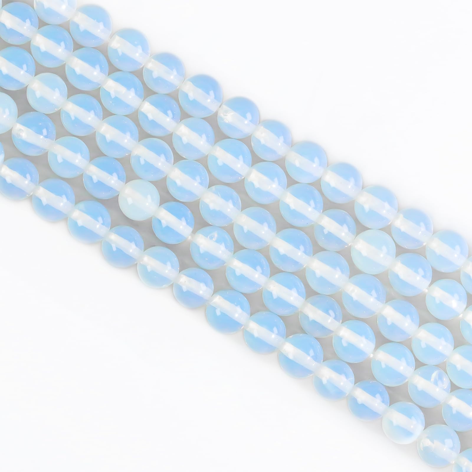 Ouubuuy Opalite Crystal Beads, 6mm Round, 60pcs, Glass — image 1