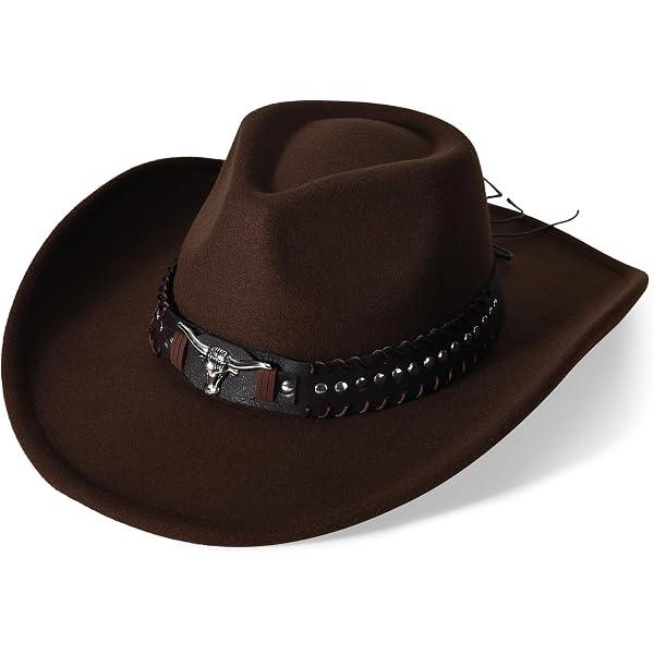 Wide Brim Cowgirl Hat Men Large Wide Brim Cowboy Hats for  display picture 3