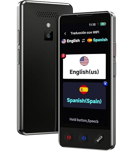 旅行用家電 Wooask AI Voice Translator w12 Wooask® W12 Off/Online AI Language Translator Device – WOOASK