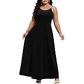 FANDEE Summer Dresses for Women Sleeveless Beach Casual Dress Women's Strap Sun Dress