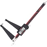 VINCA Digital Rotor Gauge, DRGA-0605 0-6 Inch/150mm, Inch/Metric/Fraction Conversion, Stainless Steel, Large LCD Screen