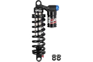 JFOYH Adjustable Oil+Coil Spring Rear Shock Suspension, Shock Absorbers For Downhill MTB Bike/E-bike, 190mm/200mm/210mm/220mm/240mm X 550lbs