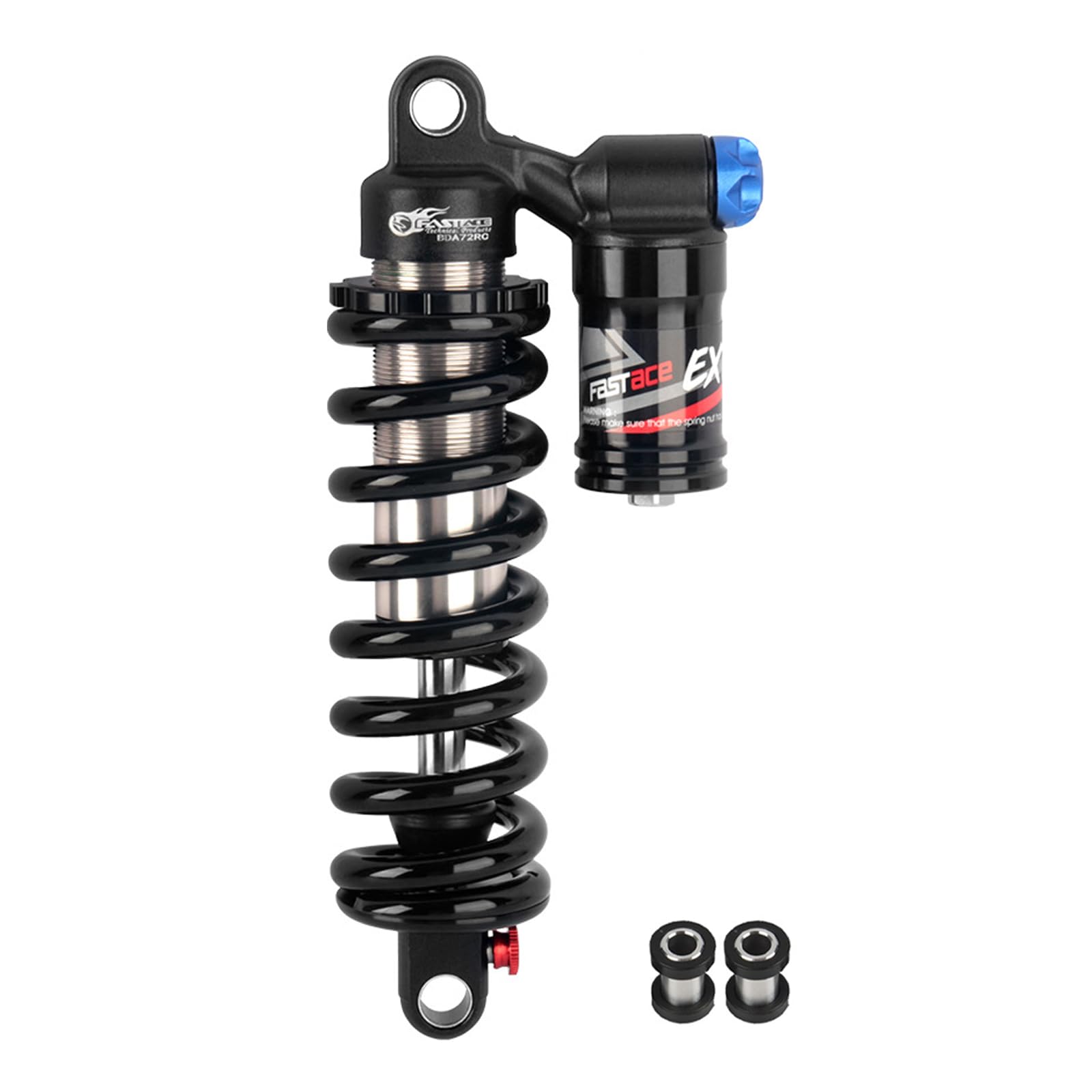 Photo 1 of JFOYH Adjustable Oil+Coil Spring Rear Shock Suspension, Shock Absorbers For Downhill MTB Bike/E-bike, 220mm X 550lbs - Black
