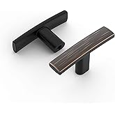 Amerdeco 10 Pack Oil Rubbed Bronze Cabinet Knobs Single Hole Cabinet Handles 2 Inch Solid Zinc Alloy Cupboard Drawer Knobs Ki